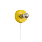 Pull-Chain Ceramic Disk Wall Sconce — Multicolor