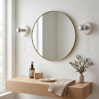 Pull-Chain Ceramic Disk Wall Sconce — Multicolor