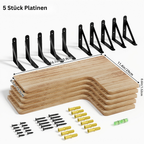 CornerMagic: Rustic Wall Shelves – Stable, Decorative & Space-Saving with Wood Look for Living Room & Kitchen
