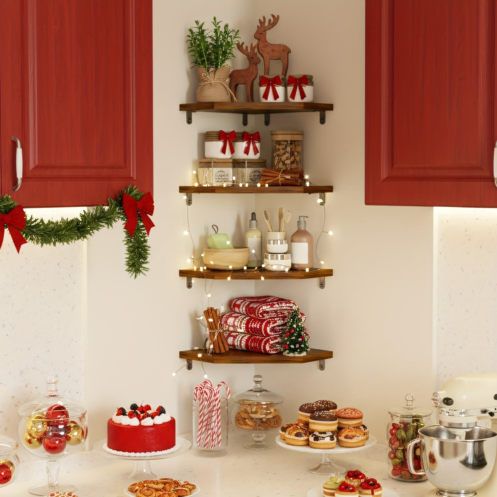 EckenStil: Classic Wall Shelves – Space-saving, Low Maintenance & Hanging for Kitchen, Bathroom & Living Spaces