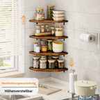 EckenStil: Classic Wall Shelves – Space-saving, Low Maintenance & Hanging for Kitchen, Bathroom & Living Spaces