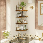 EckenStil: Classic Wall Shelves – Space-saving, Low Maintenance & Hanging for Kitchen, Bathroom & Living Spaces
