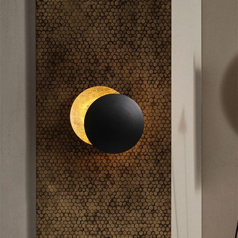 EclipseGlow: Solar Effect LED Wall Light – Decorative Wall Lamp for Living Room & Bedroom