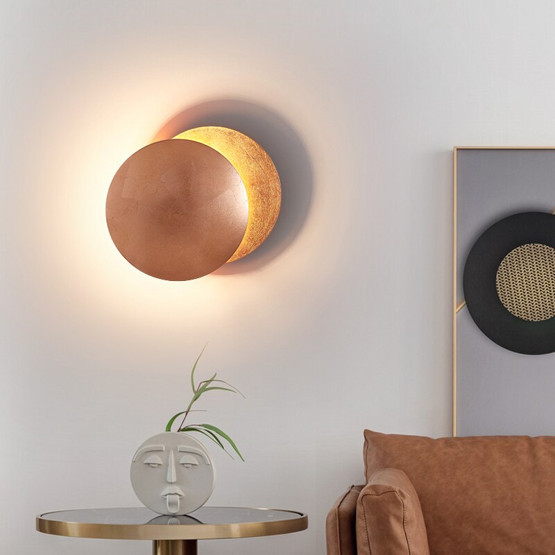 EclipseGlow: Solar Effect LED Wall Light – Decorative Wall Lamp for Living Room & Bedroom