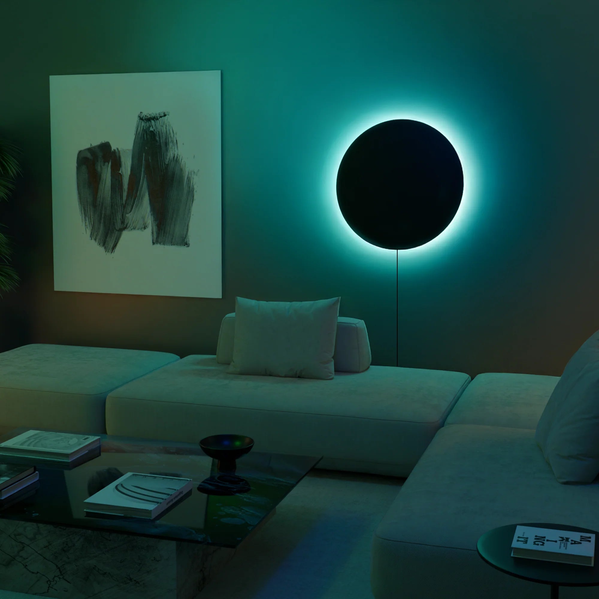 Eclipse Glow Wall Sconce - Customizable LED Mood Lighting Fixture
