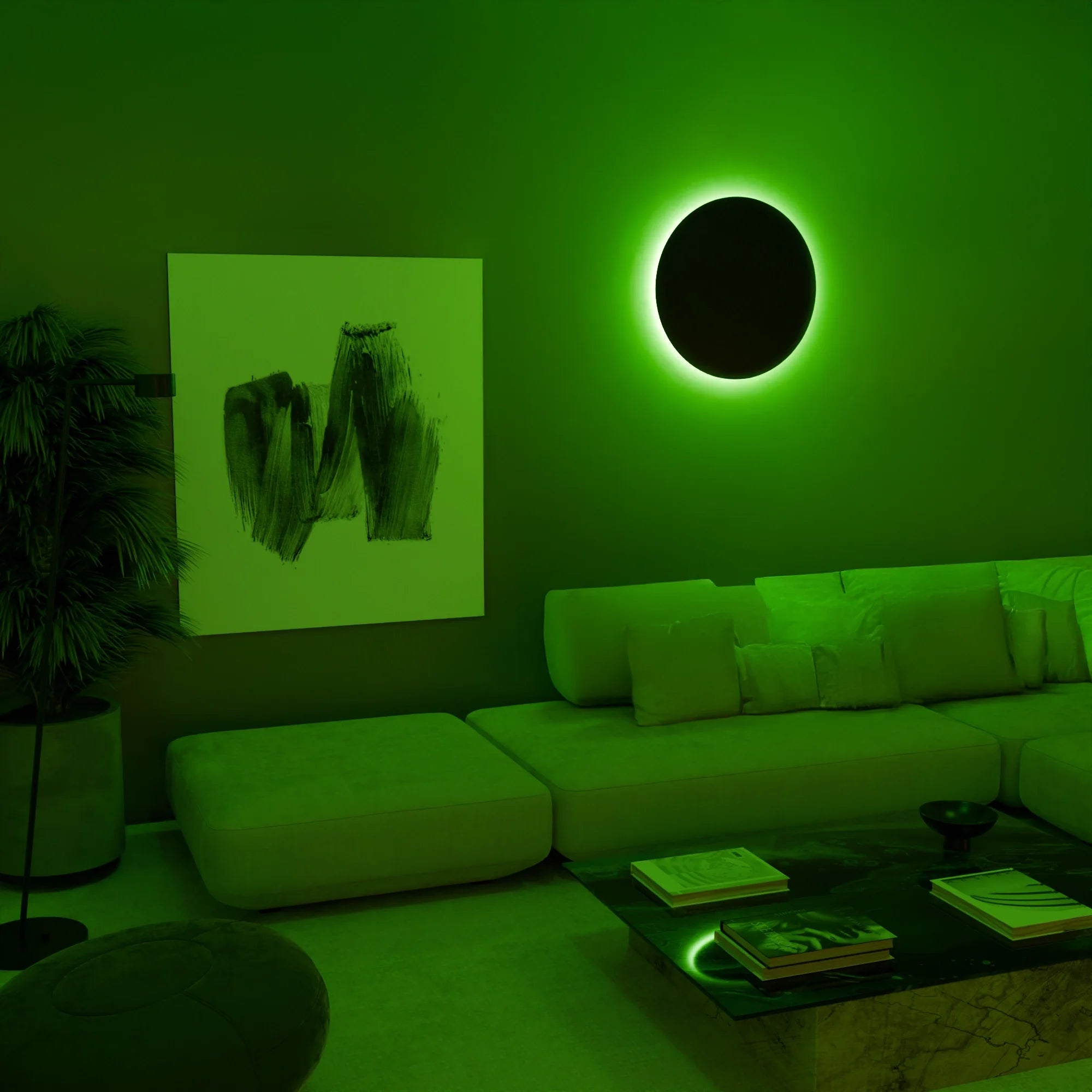 Eclipse Glow Wall Sconce - Customizable LED Mood Lighting Fixture