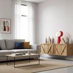 Sculptural Resin Table Lamp — Multicolor