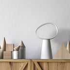 Sculptural Resin Table Lamp — Multicolor