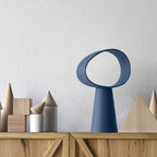 Sculptural Resin Table Lamp — Multicolor