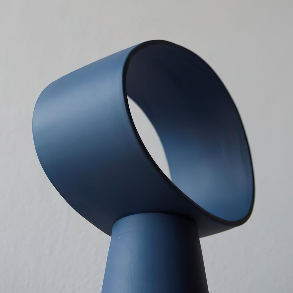 Sculptural Resin Table Lamp — Multicolor