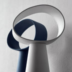 Sculptural Resin Table Lamp — Multicolor