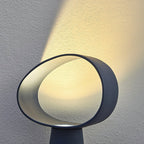 Sculptural Resin Table Lamp — Multicolor