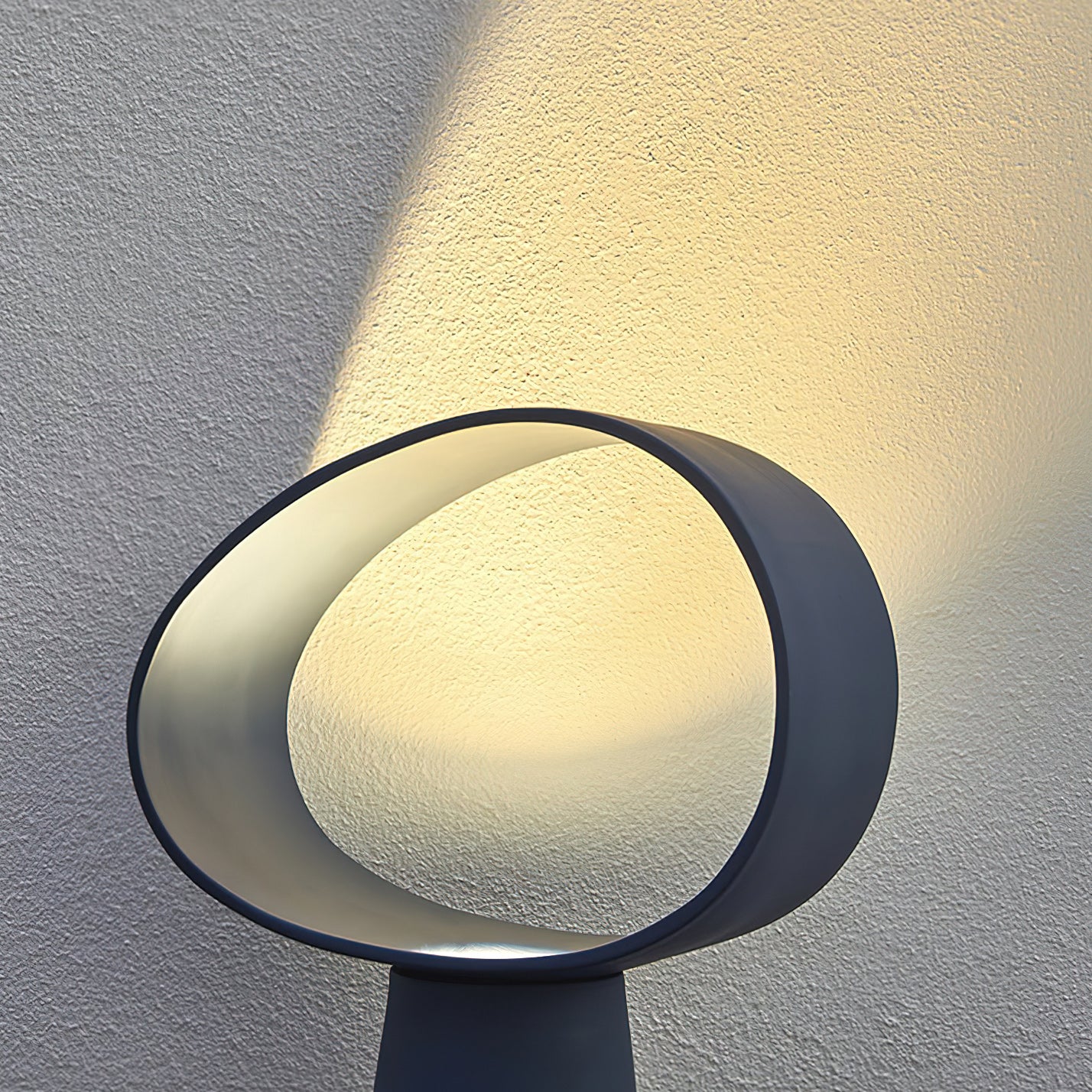 Sculptural Resin Table Lamp — Multicolor