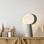 Sculptural Resin Table Lamp — Multicolor