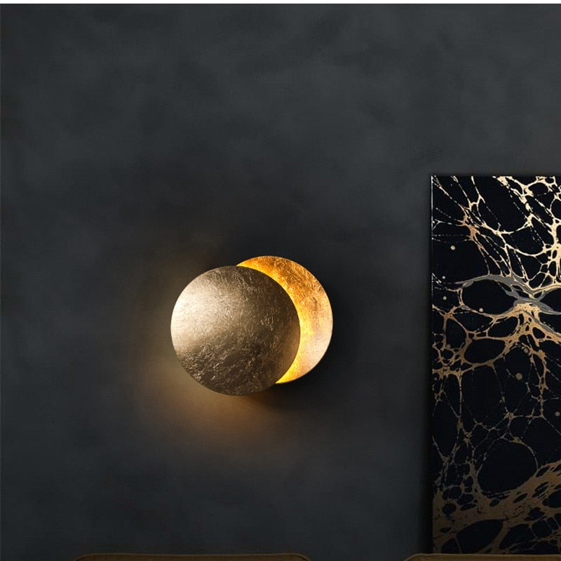Modern Round LED Wall Light 1-Light