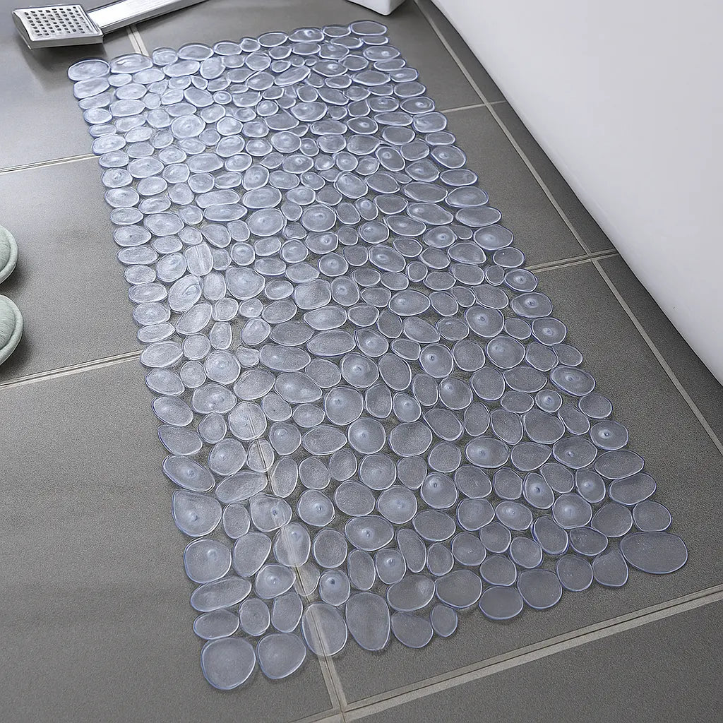 Eco-Friendly Non-Slip Bath Mat with Natural Pebble Design – Shower Mat for Safe and Relaxing Bathroom Experience