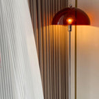 Classic Column Floor Lamp — Chrome & Acrylic