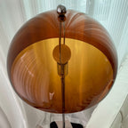 Classic Column Floor Lamp — Chrome & Acrylic