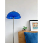 Classic Column Floor Lamp — Chrome & Acrylic