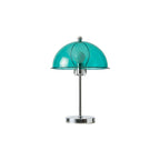 Classic Column Table Lamp — Chrome & Acrylic