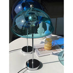 Classic Column Table Lamp — Chrome & Acrylic