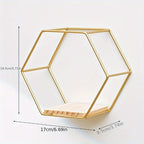 EichenWinkel: Wall Shelf made of Metal – robust, decorative & space-saving with angle brackets for kitchen & bedroom