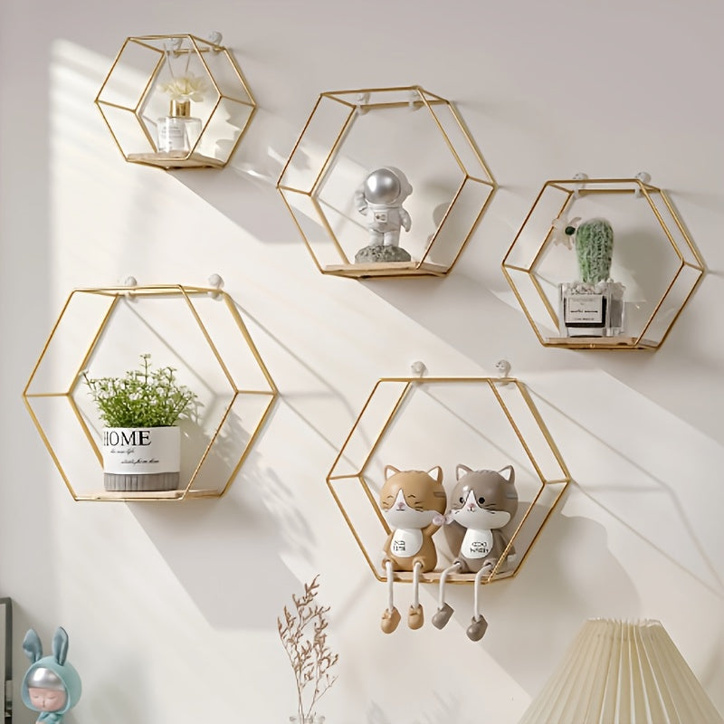 EichenWinkel: Wall Shelf made of Metal – robust, decorative & space-saving with angle brackets for kitchen & bedroom