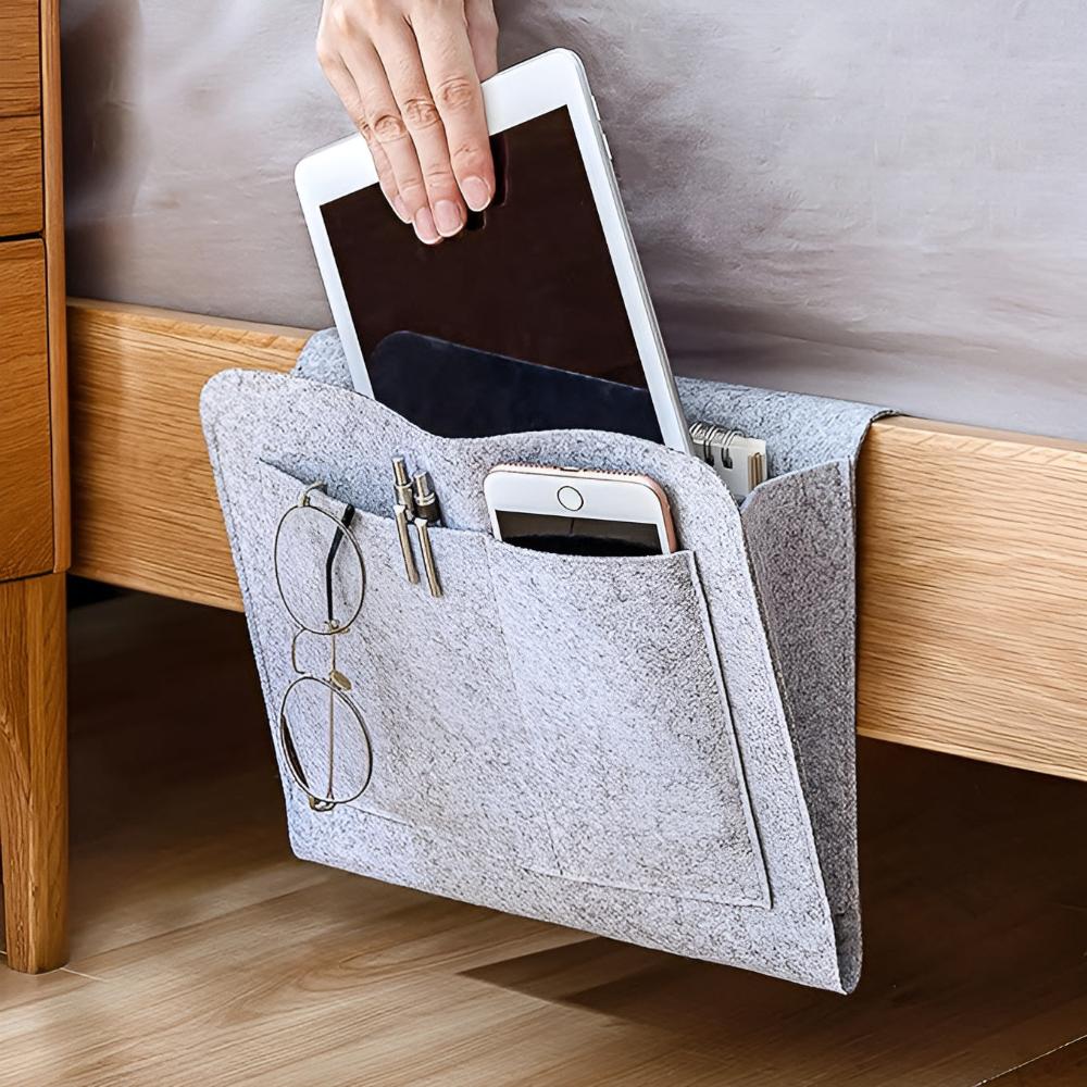 EasyReach: Nightstand Organizer with Compartments – Durable, Compact & Practical for Bedroom, Office & Dormitory