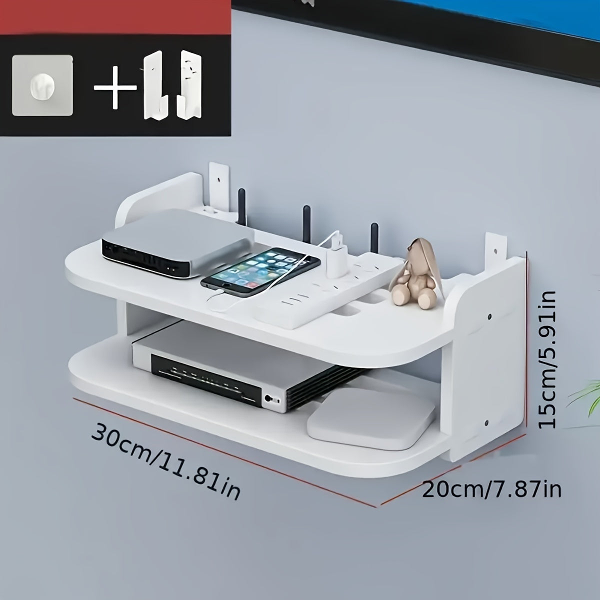 SimpleLayer: Decorative Wall Shelf – Stable, Low-Maintenance & Space-Saving with 2–3 Shelves for Kitchen & Office
