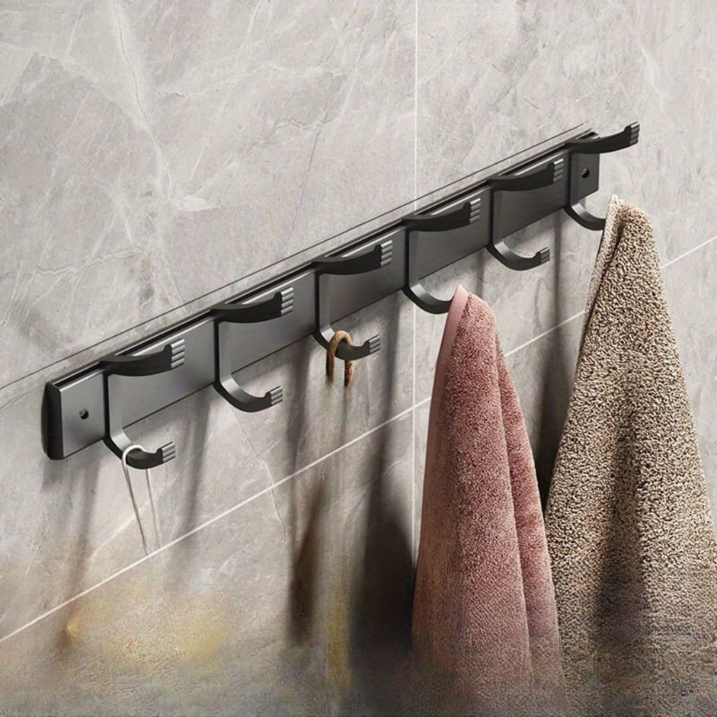 Easy Hanging: Metal Coat Rack – multifunctional wall model with hooks, stable & decorative for jackets & hats