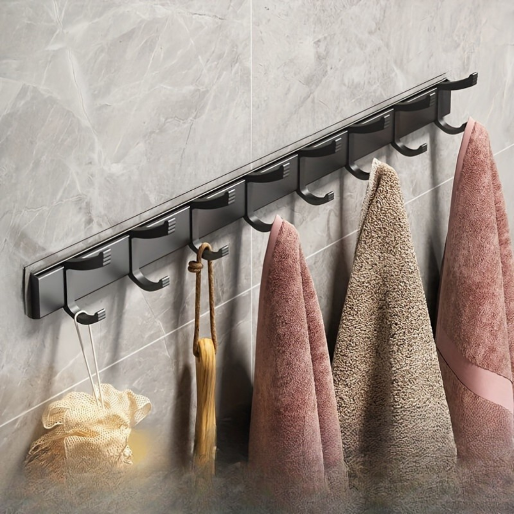 Easy Hanging: Metal Coat Rack – multifunctional wall model with hooks, stable & decorative for jackets & hats