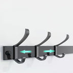 Easy Hanging: Metal Coat Rack – multifunctional wall model with hooks, stable & decorative for jackets & hats