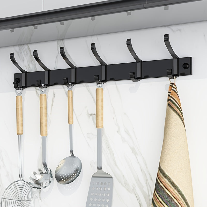 Easy Hanging: Metal Coat Rack – multifunctional wall model with hooks, stable & decorative for jackets & hats