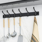 Easy Hanging: Metal Coat Rack – multifunctional wall model with hooks, stable & decorative for jackets & hats