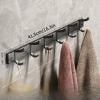 Easy Hanging: Metal Coat Rack – multifunctional wall model with hooks, stable & decorative for jackets & hats