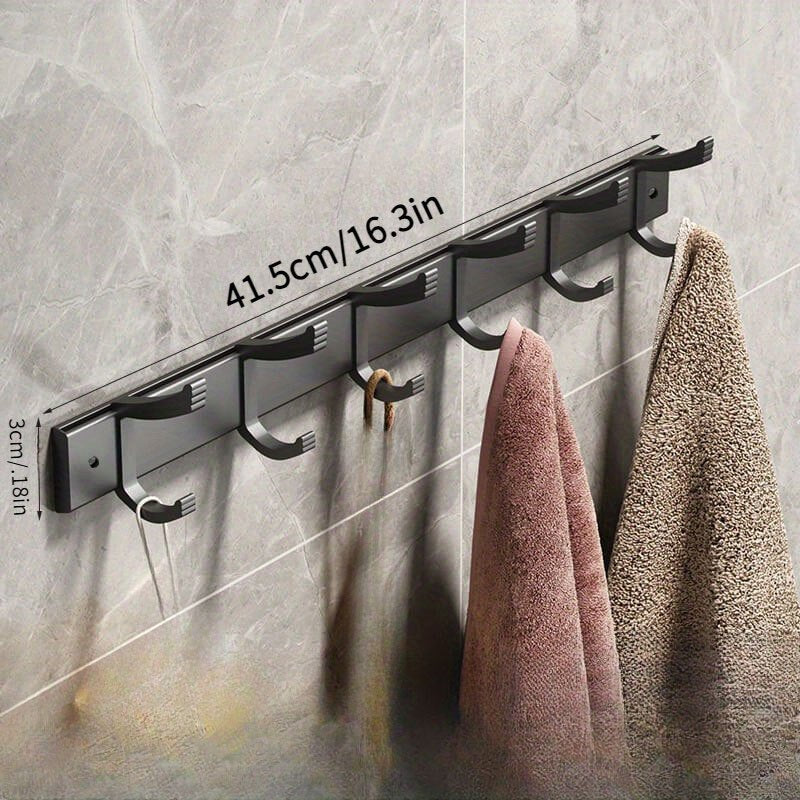 Easy Hanging: Metal Coat Rack – multifunctional wall model with hooks, stable & decorative for jackets & hats