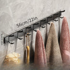 Easy Hanging: Metal Coat Rack – multifunctional wall model with hooks, stable & decorative for jackets & hats