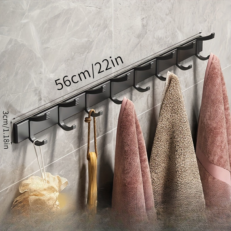 Easy Hanging: Metal Coat Rack – multifunctional wall model with hooks, stable & decorative for jackets & hats