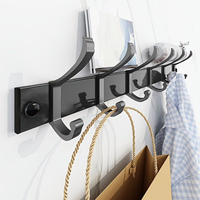 Easy Hanging: Metal Coat Rack – multifunctional wall model with hooks, stable & decorative for jackets & hats