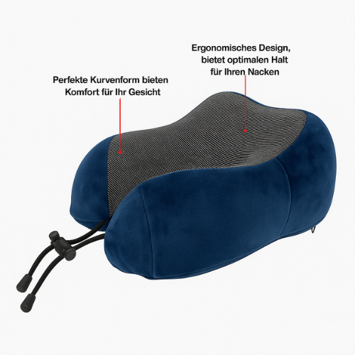 SimpleTravel: Ergonomic Neck Pillow – Orthopedic Support & Pressure Relief for Airplane & Car