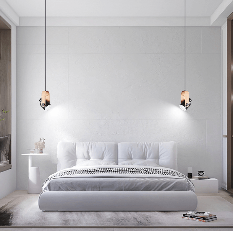 EiraBeam: Scandinavian Pendant Light Made of Wood & Metal – Elegant Design for Dining Rooms & Living Rooms