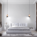 EiraBeam: Scandinavian Pendant Light Made of Wood & Metal – Elegant Design for Dining Rooms & Living Rooms