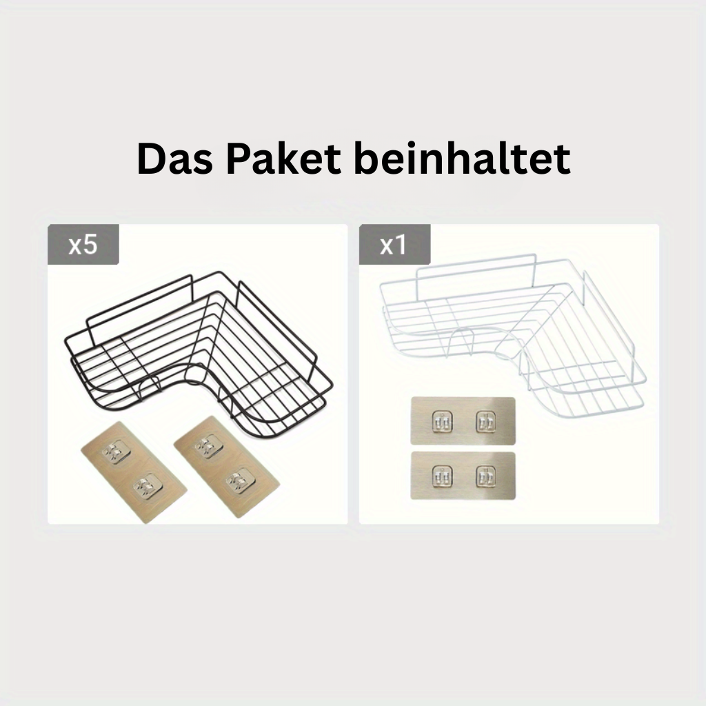 EisenEcke: Cast Iron Wall Shelves – Space-Saving, Stable & Hanging in Vintage Look for Small Bathrooms & Showers