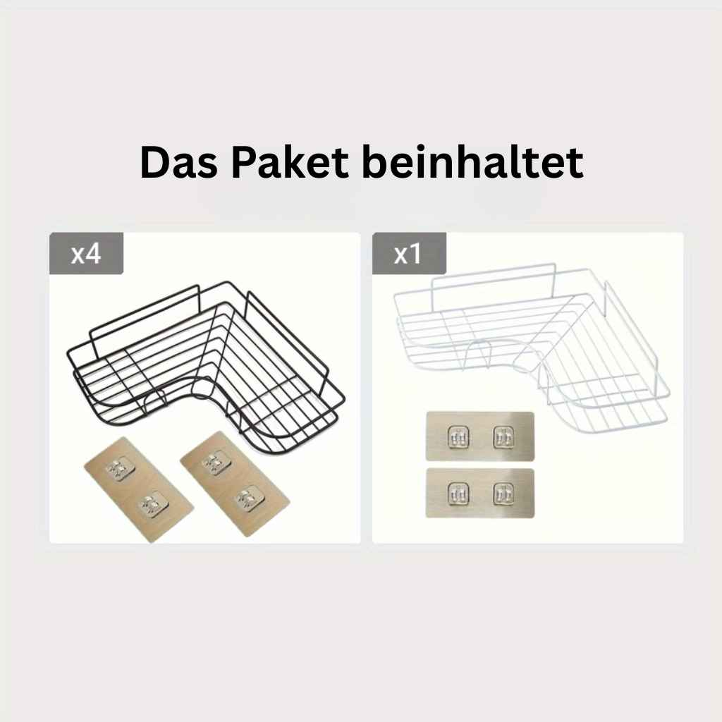 EisenEcke: Cast Iron Wall Shelves – Space-Saving, Stable & Hanging in Vintage Look for Small Bathrooms & Showers