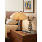 Clover-Glass Petal Table Lamp — Chrome Base