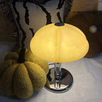 Clover-Glass Petal Table Lamp — Chrome Base