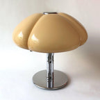 Clover-Glass Petal Table Lamp — Chrome Base