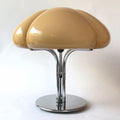 Clover-Glass Petal Table Lamp — Chrome Base