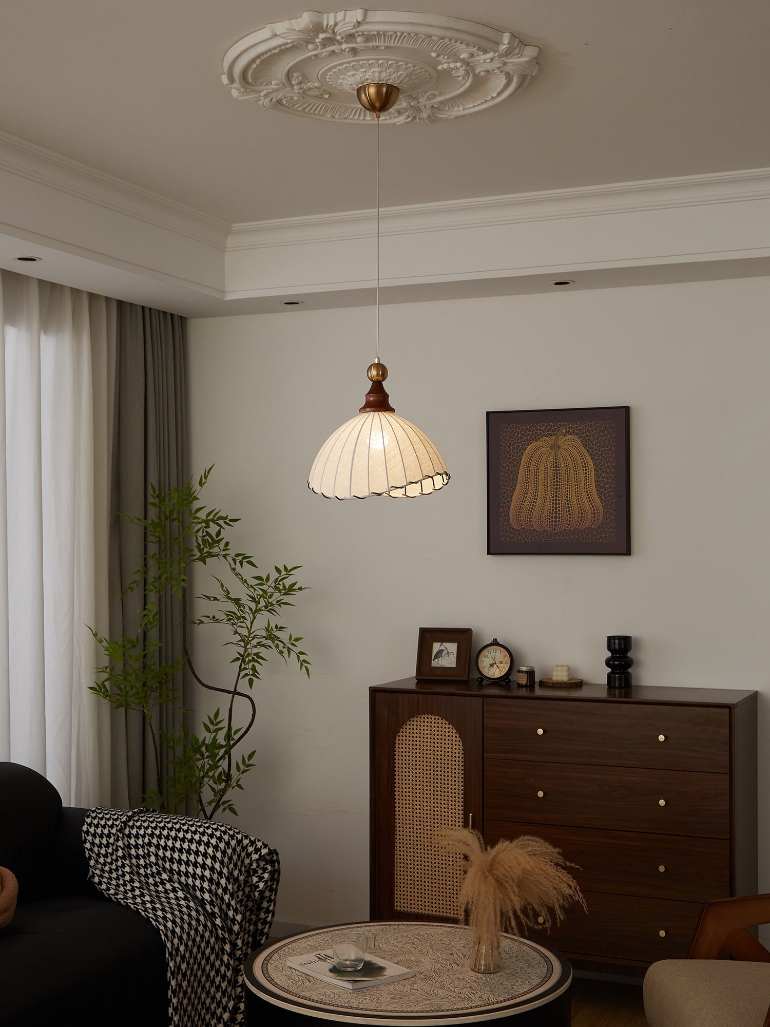 Velona - Modern Fabric Hanging Lamp