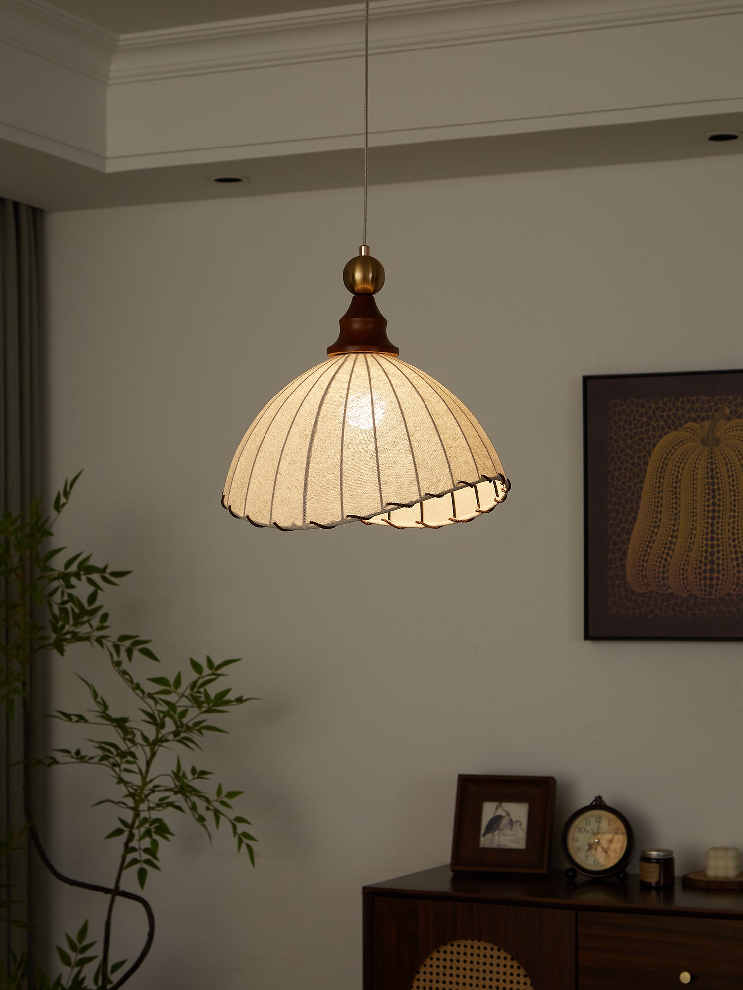 Velona - Modern Fabric Hanging Lamp